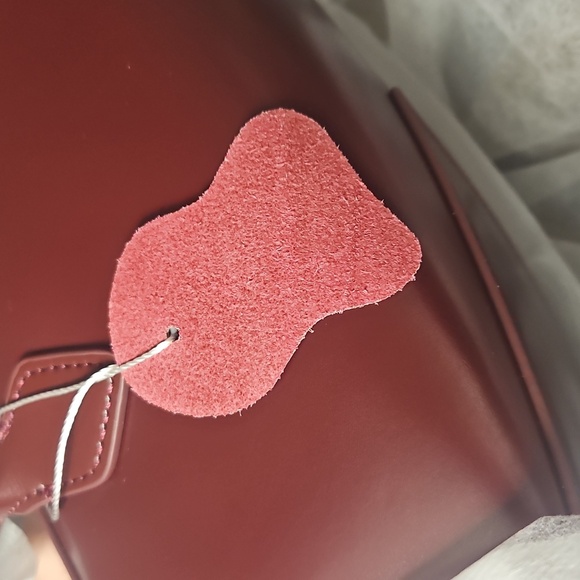 Nwt Genuine Leather Burgundy Bag - Picture 7 of 7